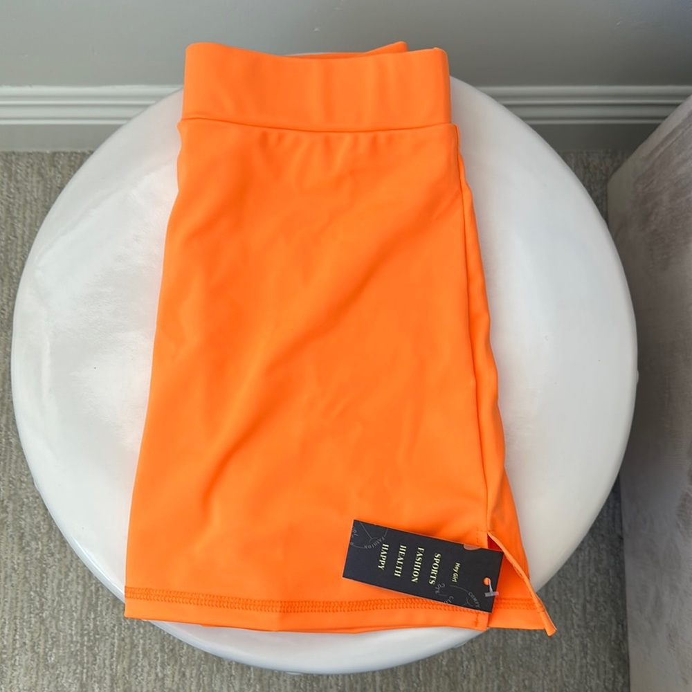 Brand New Women’s Orange Tennis Skirt